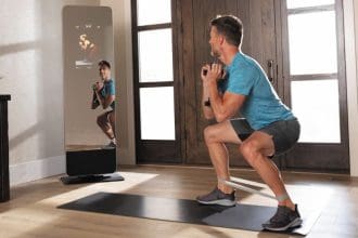 Foldable AEKE K1 home gym system stored compactly in small space