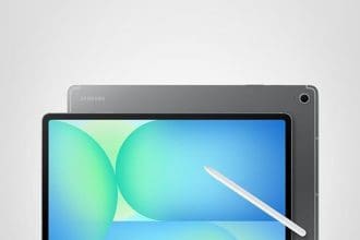 Back design of Samsung Galaxy Tab S10 in gray color