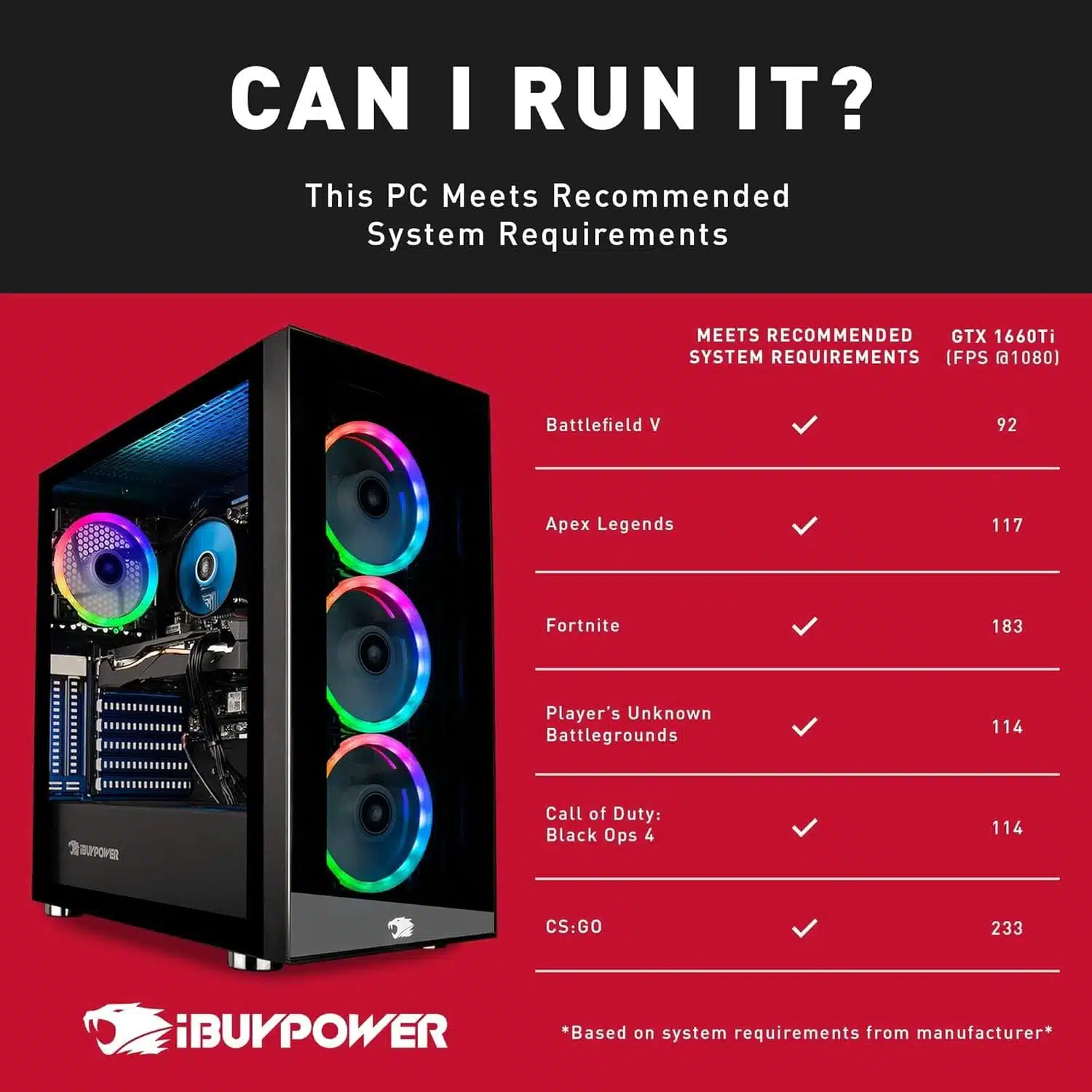 Close-up of iBUYPOWER Gaming PC cooling fans and RGB components for high-performance gaming