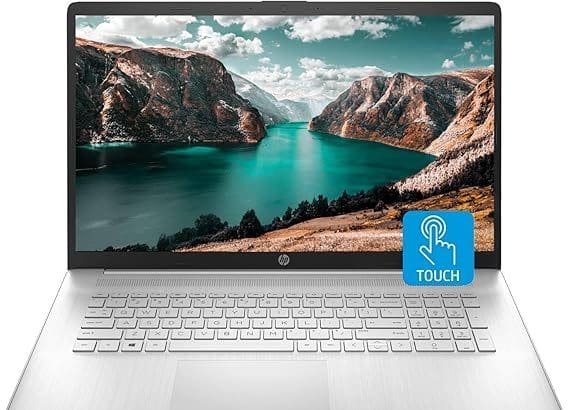 HP 17 Laptop Touchscreen Silver Design
