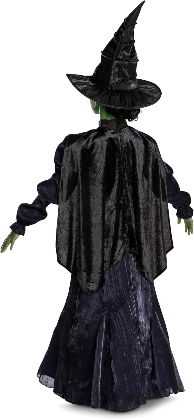 Halloween Party Girl in Wicked Elphaba Costume