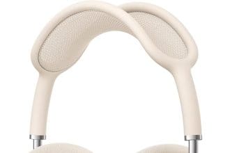 AirPods Max Headphones Starlight color front view