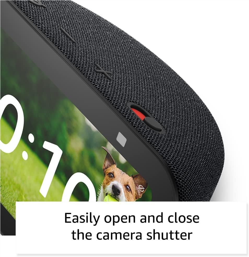 Alexa voice assistant Echo Show 5 on nightstand