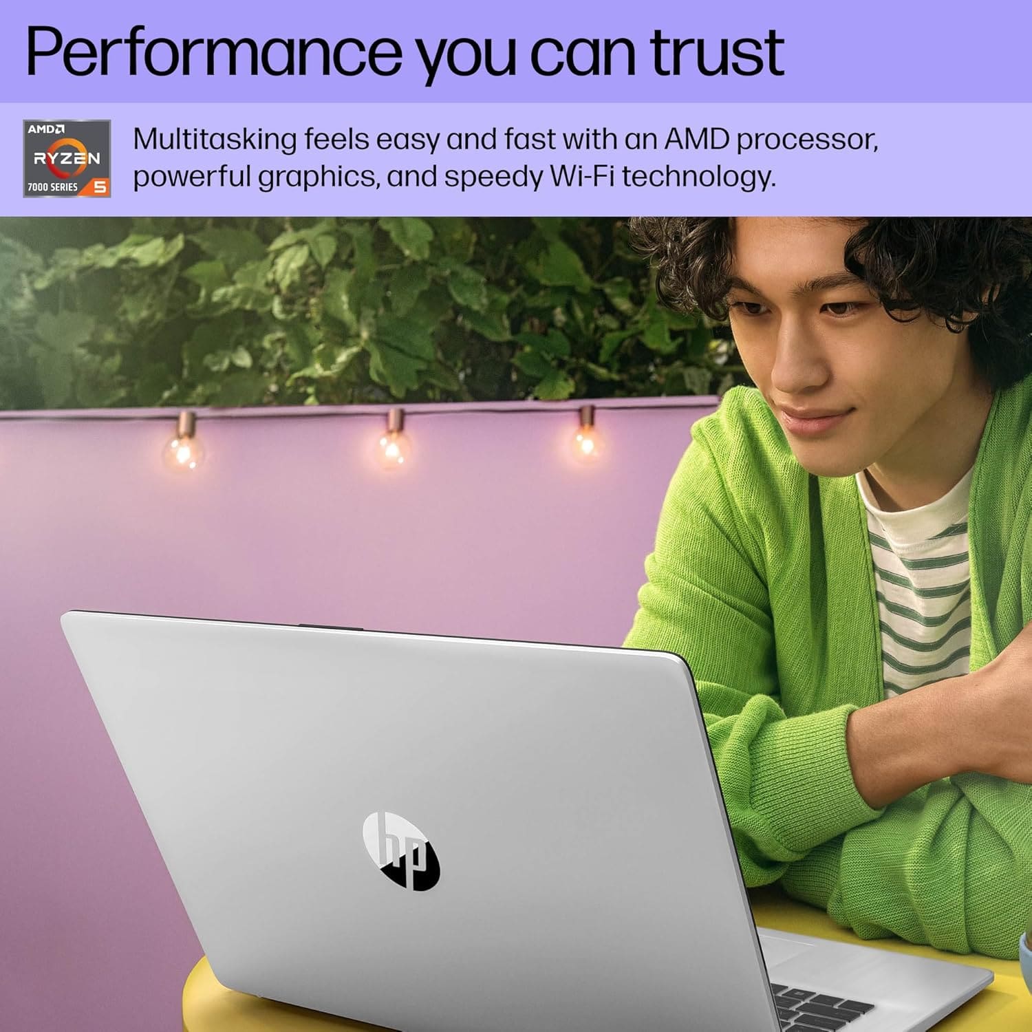 HP Touchscreen Laptop keyboard and touchscreen close-up