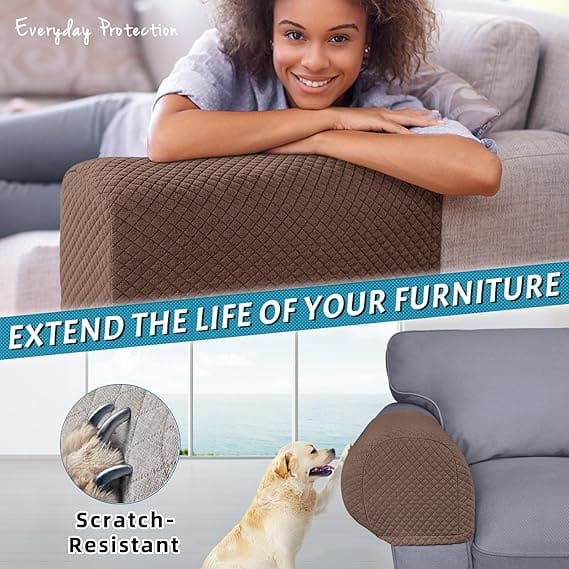 2PCS Sofa Armrest Covers Set for Living Room