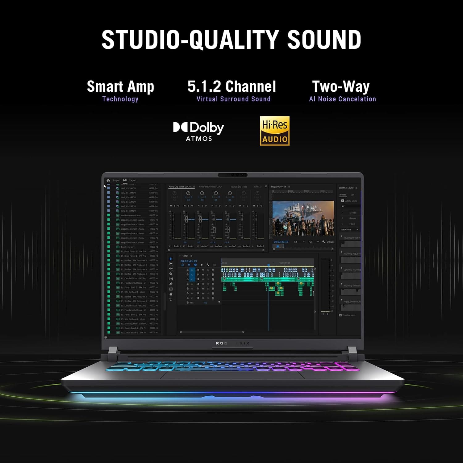 Back Design of ASUS ROG Strix G16 – Best Gaming Laptop 2025