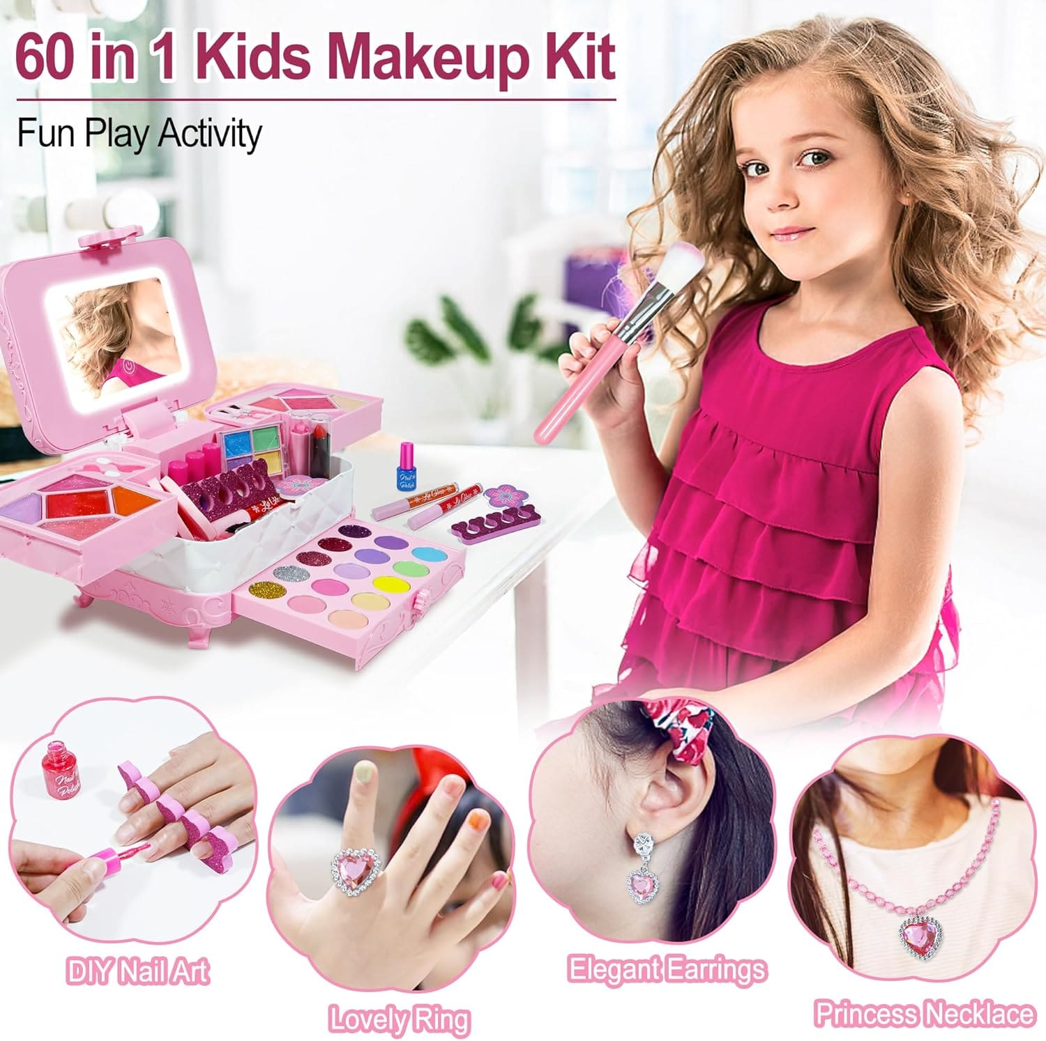 Portable Makeup Kit for Girls Gift Box