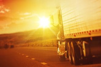 BigStock Trucking into the Sunset