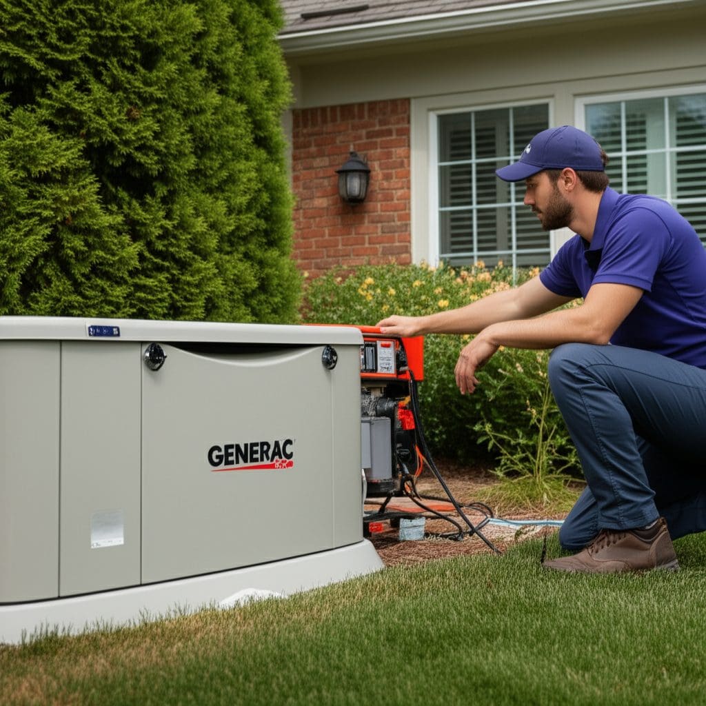 Generate a high-quality, relevant image prompt for an article about: Kohler & Generac Certified Expe