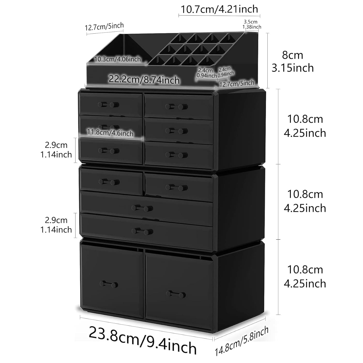 Makeup Storage Organizer 2025 with Drawers