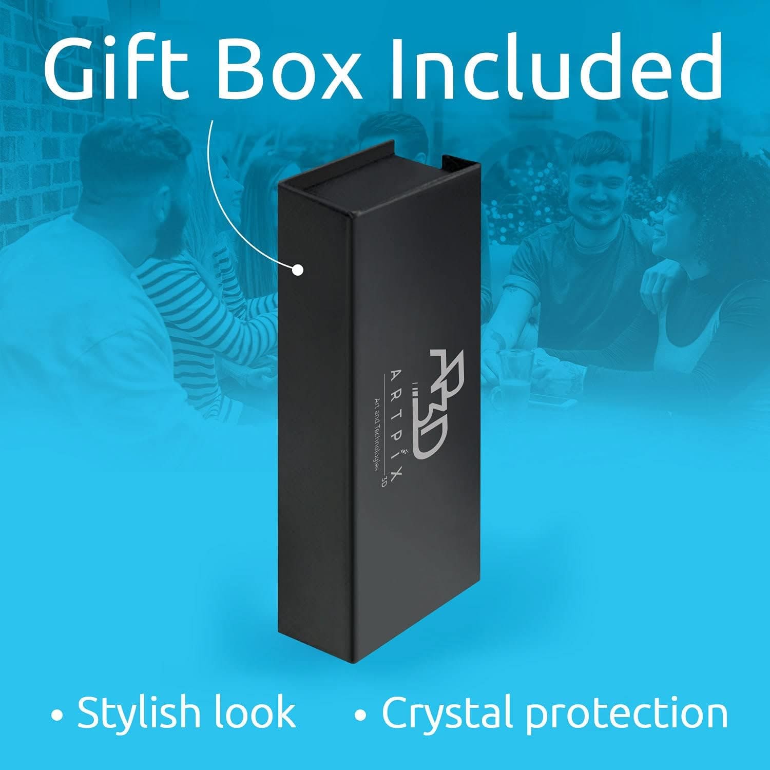 Holiday Tree 3D Crystal Photo Ornament