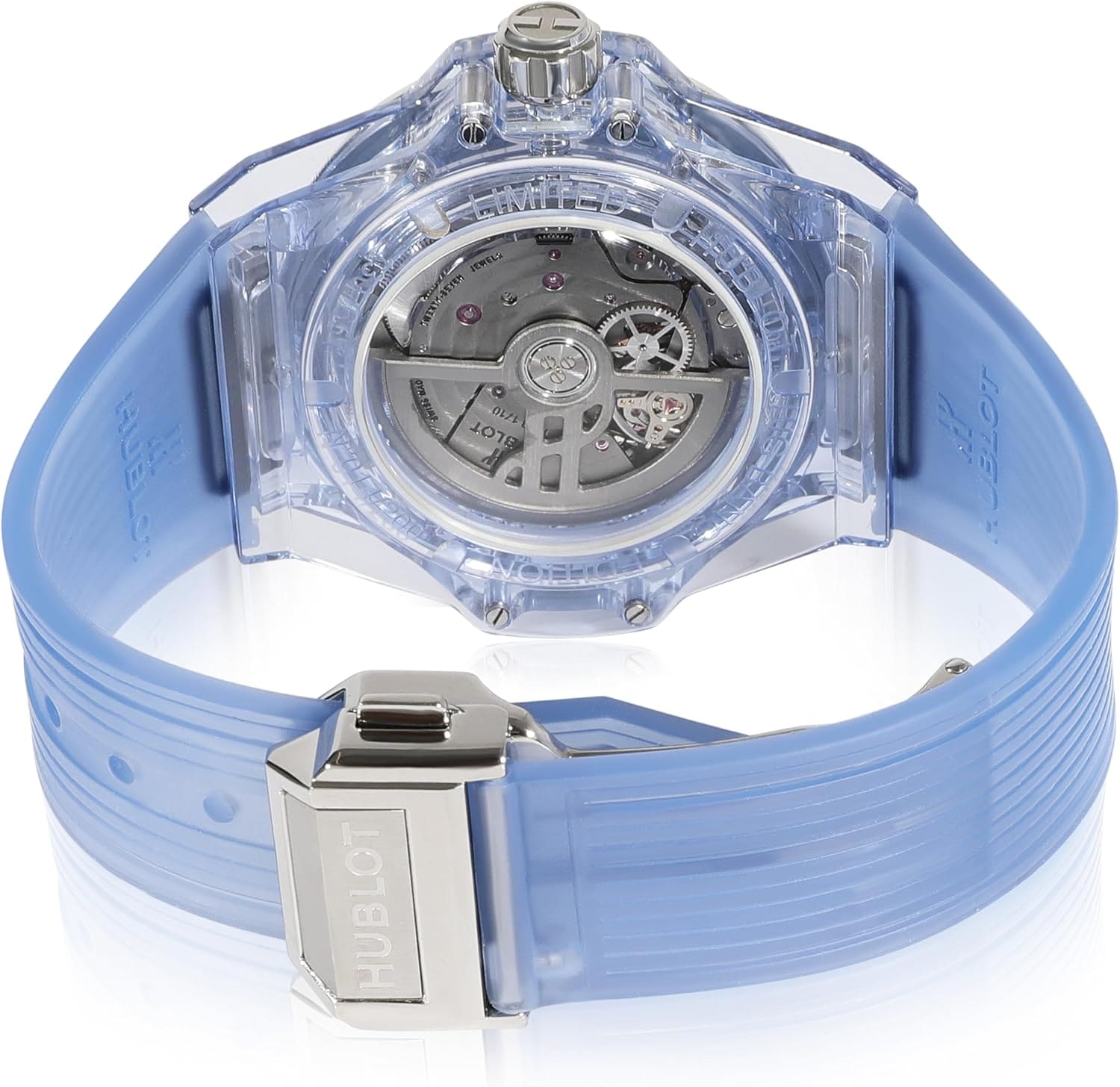 Side profile of Luxury Sapphire wristwatch highlighting case design