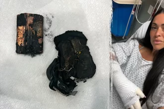 portable charger explosion split photo 1