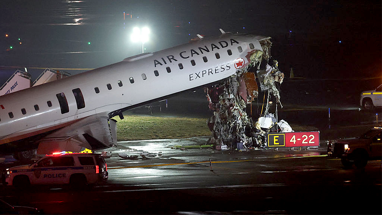 air canada jet damage ny crash