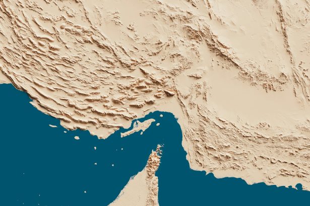 Oil tanker in the Strait of Hormuz